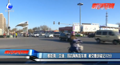 司機網購假車牌 被交警識破記12分