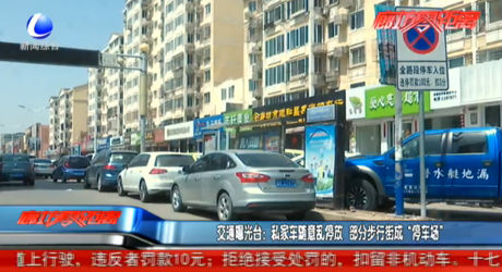 私家車(chē)隨意亂停放 部分步行街成“停車(chē)場(chǎng)”