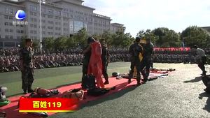消防進軍訓走進北華航天工作學院