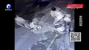 重要物品掛在車(chē)把 路過(guò)男女順手牽羊