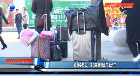 春運小貼士：這些物品禁止帶上火車