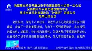馮韶慧主持召開廊坊市平安建設(shè)領(lǐng)導(dǎo)小組第一次會議全面提升平安廊坊建設(shè)整理水平堅(jiān)決當(dāng)好河北首都政治“護(hù)城河”的排頭兵趙革出席會議