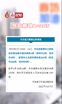 廊視頻丨剛剛通報(bào)！河北新增4+265